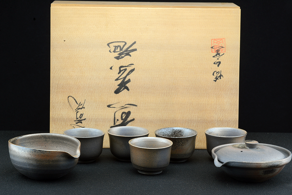 echizen ware japanese tea set